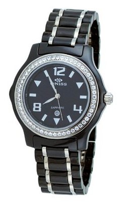 Oniss ON806-L Black Black Ceramic 30M WR Crystal