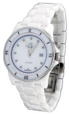 Oniss ON8101-L White Swiss Sapphire Ceramic Diamond