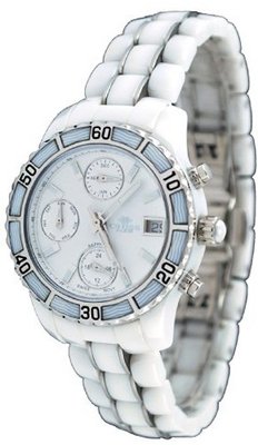 Oniss ON8107-L White Chronograph Ceramic