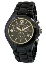Oniss ON811-MBK Black Ceramic Swiss Quartz Chronograph