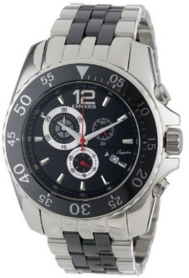 Oniss Paris ON4220-M BLK Iceberg Stainless Steel Case Ceramic Band