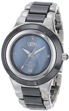 Oniss Paris ON435-L/BK Analog High-Tech Ceramic Case Mother-Of-Pearl Dial Swiss-Quartz