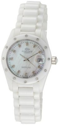 Oniss Paris ON601-L WHT Diamond Ceramica Swiss Quartz