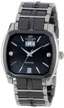 Oniss Paris ON605-L BLK Sappir Swiss Quartz Ceramic and Stainless Steel