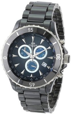 Oniss Paris ON621-M BLK Ceramica Deluxe Swiss Chronograph