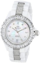 Oniss Paris ON8890-L WHT/WHT Princess Swiss Collection White Ceramic White Crystal