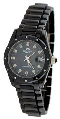 Oniss Swiss Sapphire Ceramic Diamond ON601-L Black