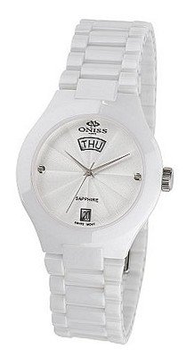 Oniss Swiss Sapphire Ceramic Diamond ON8880-L White