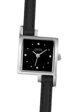 Opex Analog Quartz Fashion with Date Indicator and Black Leather Strap - X3231LA3