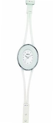 Opex X3641LA4 Edith Ladies Quartz Analogue White Dial White Leather Strap