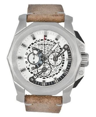 Orefici - Gladiatore Chronograph - Silver / Vintage Earthtone - ORM2C4851V