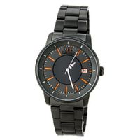 Orient Black IP 21-Jewel Automatic with Unique Rotating Disk Hour Hand ER02006A