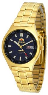 Orient #EM5U004D Tri Star Gold Tone Sport 50M Automatic