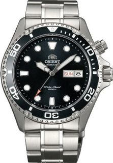 Orient #FEM65008B Stainless Steel Black Ray 200M Automatic Diver