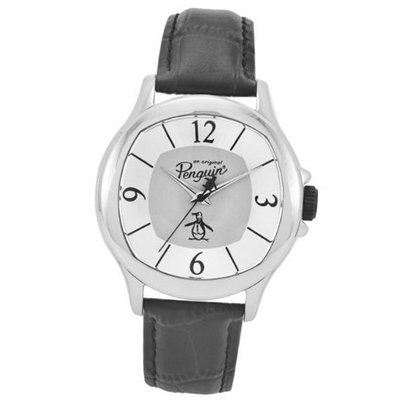 Original Penguin OP1032SL Sid Quartz Analog Silver Tone Case
