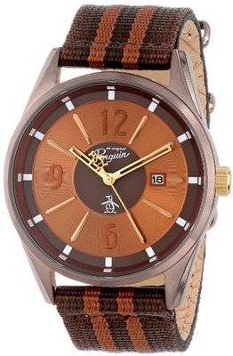 Original Penguin OP4024BR Spencer Quartz Analog Brown Bezel