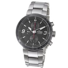 Oris 01 674 7659 4174 07 8 25 10 TT1 Chrono Black Dial