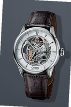 Oris 73476704051MB Artelier Skeleton 734-7670-4051-MB Silver Dial Stainless Steel Case Automatic Movement