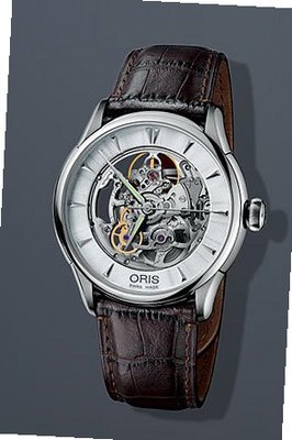 Oris 73476704051MB Artelier Skeleton 734-7670-4051-MB Silver Dial Stainless Steel Case Automatic Movement