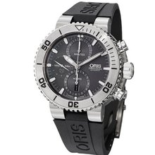 Oris Aquis Chronograph Grey Dial Rubber 01 674 7655 7253-07 4 26 34TEB