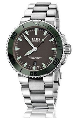 Oris Aquis Date Grey Dial Stainless Steel 733-7653-4157MB