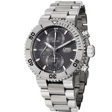 Oris Aquis Titan Chronograph 46mm - Grey Dial, Titanium Bracelet 67476557253MB