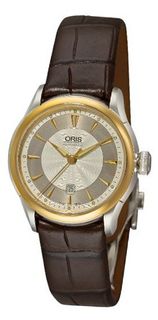 Oris Artelier Automatic Silver and Grey Dial Ladies 561-7604-4351LS