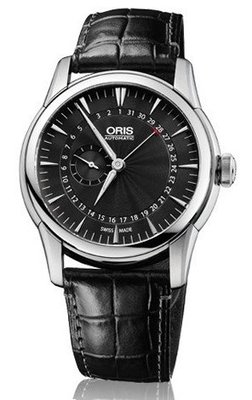Oris Artelier Pointer Date Black Dial Black Leather 01 744 7665 4054-07 5 22 71FC