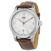 Oris Classic Date Silver Dial Brown Leather 01 733 7594 4031-07 5 20 12