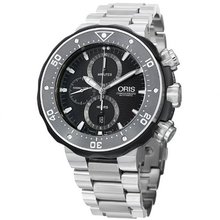 Oris ProDiver Chronograph Black Dial Stainless Steel 01 774 7683 7154-Set