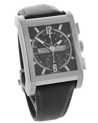 Oris Rectangular Titan Chronograph 674 7625 7064 Ls