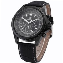 Orkina Black Dial 6 Hands 24hrs Stop Sport Quartz Wrist Gift ORK095
