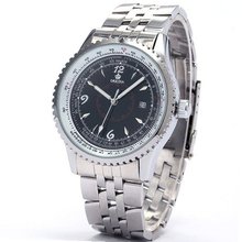 Orkina Black Dial Stainless Steel Date Sport Quartz Wrist Gift ORK108