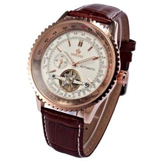 ORKINA Luxury Gold Tourbillion Automatic Mechanical Steampunk Sport ORK167