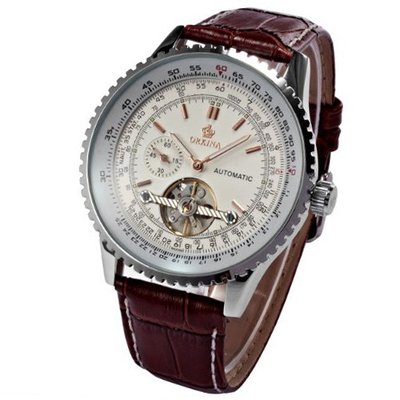 uOrkina ORKINA White Tourbillion Automatic Mechanical Steampunk Luxury ORK166 