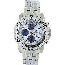 Oskar Emil Gents Casieum White Chronograph Stainless Steel Sports