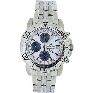 Oskar Emil Gents Casieum White Chronograph Stainless Steel Sports