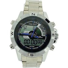 Oskar Emil Gents Ranger Blue Digital-Analogue LED Stainless Steel