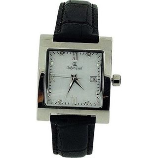 Oskar Emil Ladies St Petersburg 4 Diamond Black Genuine Leather