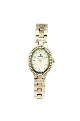 Oskar Emil Paris Stainless Steel Crystal Set Mother of Pearl