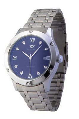 Ouyawei Nice Round Black Dial Stainless Steel Bezel Stainless Steel Band Automatic Mechanical Wrist es