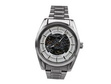 Ouyawei Round Hollow Silver Band Water-Proof White Dial Silver Bezel es Mechanical es