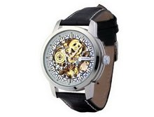 Ouyawei Round Hollow White Dial Water-Proof es Mechanical es