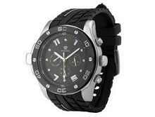 Ouyawei Sport Round Black Rubber Strap Black Dial Mechanical es