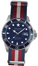 Oxygen Atlantic 40 unisex quartz with blue Dial analogue Display and multicolour nylon Strap EX-D-ATL-40-NAREIV