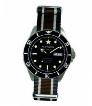 Oxygen Cigar unisex quartz with black Dial analogue Display and multicolour nylon Strap EX-DV-CIG-41-BLIVBR