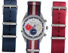 Oxygen Long Island 40 Set unisex quartz with silver Dial analogue Display and multicolour nylon Strap EX-SDT-LON-40-3S