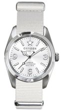 Oxygen Paris 38 unisex quartz with white Dial analogue Display and white nylon Strap EX-S-PAR-38-WH