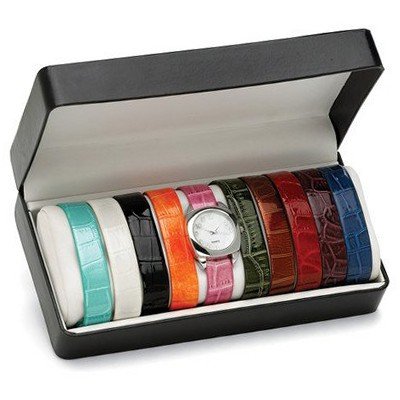 Silvertone Interchangeable Strap Set