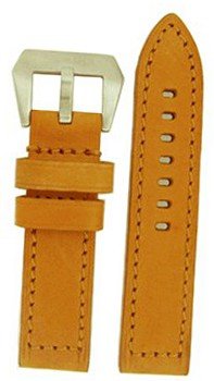 Panatime 22mm Smooth Light Tan Sueded Vintage Brush PRE-V Strap